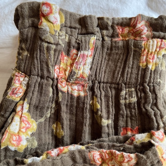 Free People Ankle Jogger Paper Bag Waist Cotton Pants - Picture 4 of 8